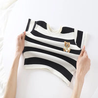 Thumbnail for Mini Fashion™ - Stripes Fun - Bomullskjolesett