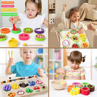 Thumbnail for Toddler Clips™ - Fruit & Shape Match - Sorting game