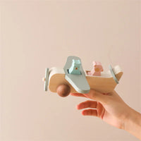 Thumbnail for Woods™ - Promote Creativity & Motor Skills - Wooden Montessori Airplane Toy