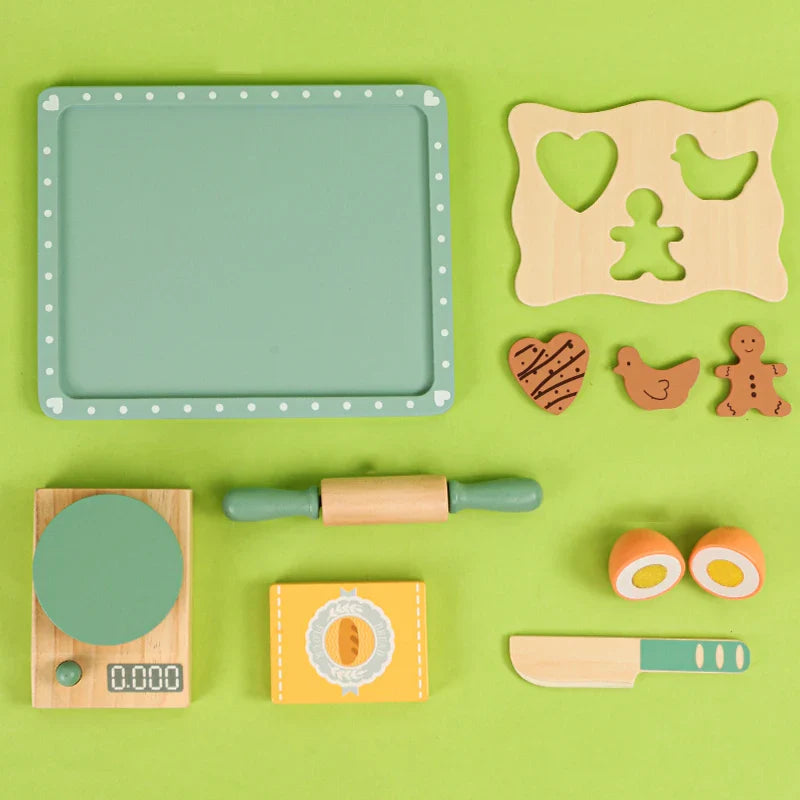 Woods™ - Encourage Creativity & Skills - Wooden Play Kitchen Set