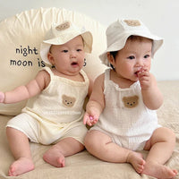 Thumbnail for Mini Fashion™ - Cool & Comfortable - Baby garden pants with hat