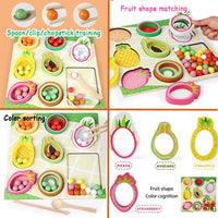 Thumbnail for Toddler Clips™ - Fruit & Shape Match - Sorting game