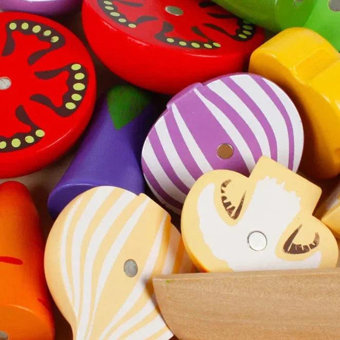 MiniChef – Fun & Creative – Wooden Magnetic Kitchen Play Set
