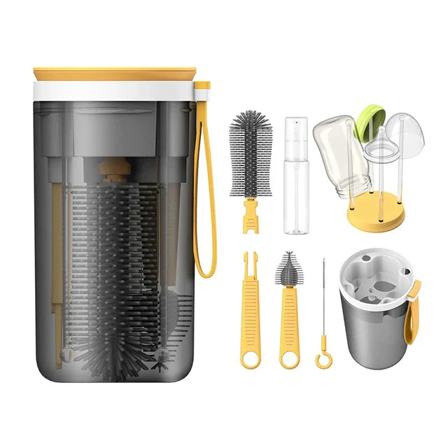 Bottle Cleaning Kitβ’ - Handy on the go - Baby bottle brush & cleaner