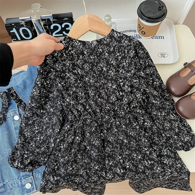 Enchanted Blossom™ - Denim jacket combined with dress