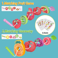 Thumbnail for Fruit Lacing Game™ – Fine motor skills - Fruit Beads Toys