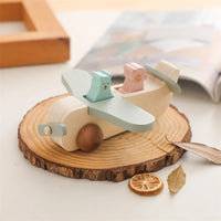 Thumbnail for Woods™ - Promote Creativity & Motor Skills - Wooden Montessori Airplane Toy