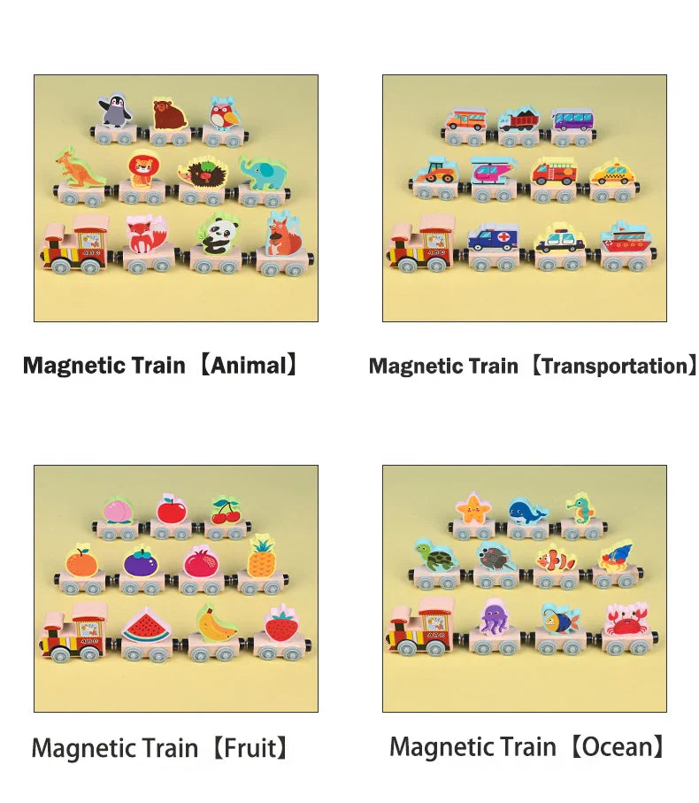 Tiny Express™ – Colors & Shapes - Wooden Train Toys