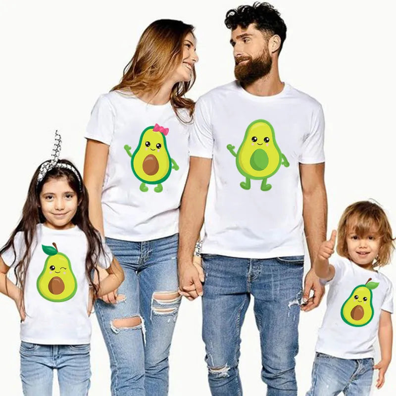 Mini Fashion™ - Matching With The Family - Avocado T-shirt White