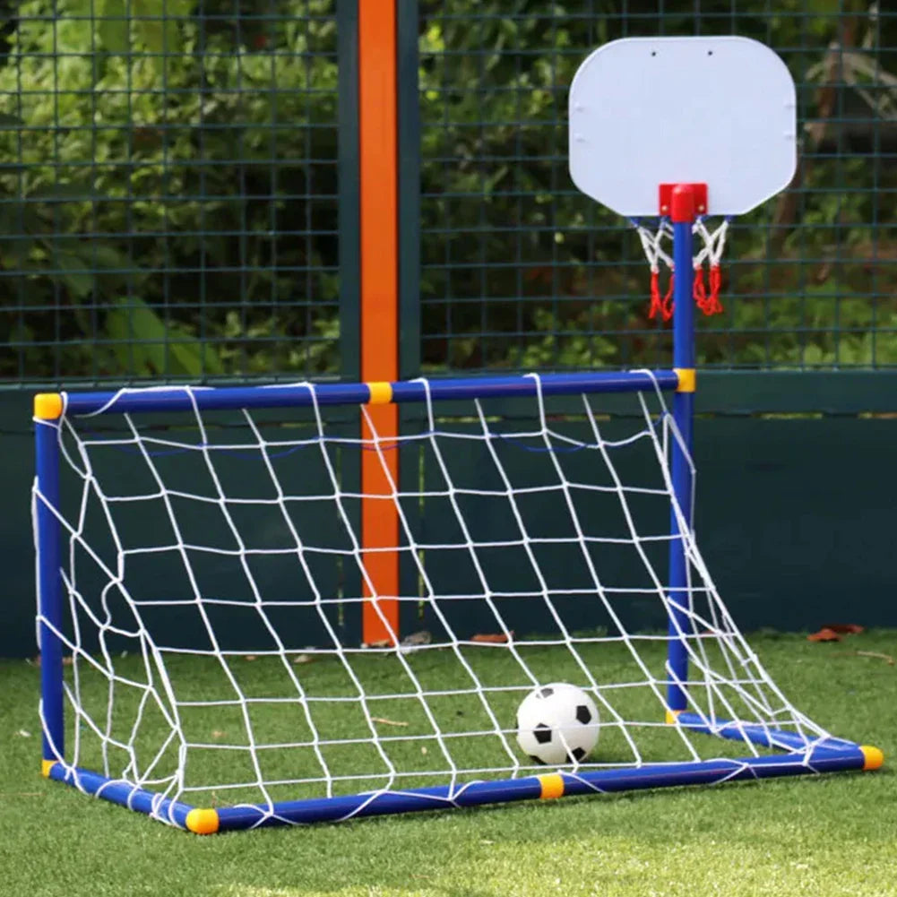 Kids Ball Games - Double Fun - Soccer & Basketball Toy Set