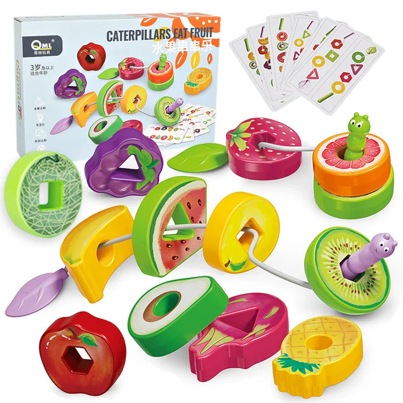 Fruit Lacing Game™ – Fine motor skills - Fruit Beads Toys