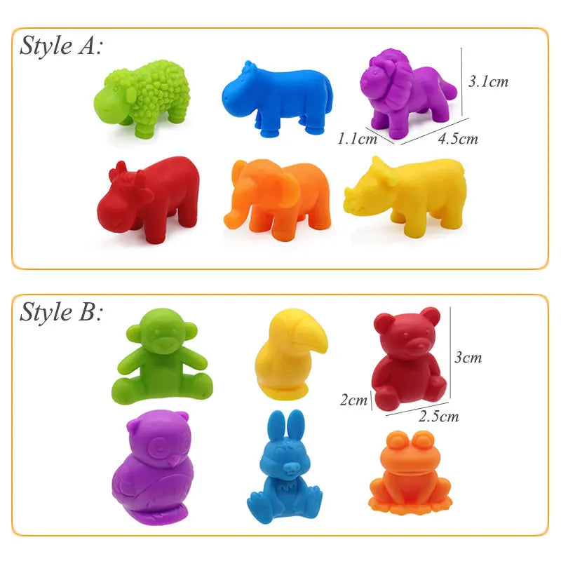 Rainbow Teddy Bears Toys™ - Educational & Creative - Rainbow Counting Bears