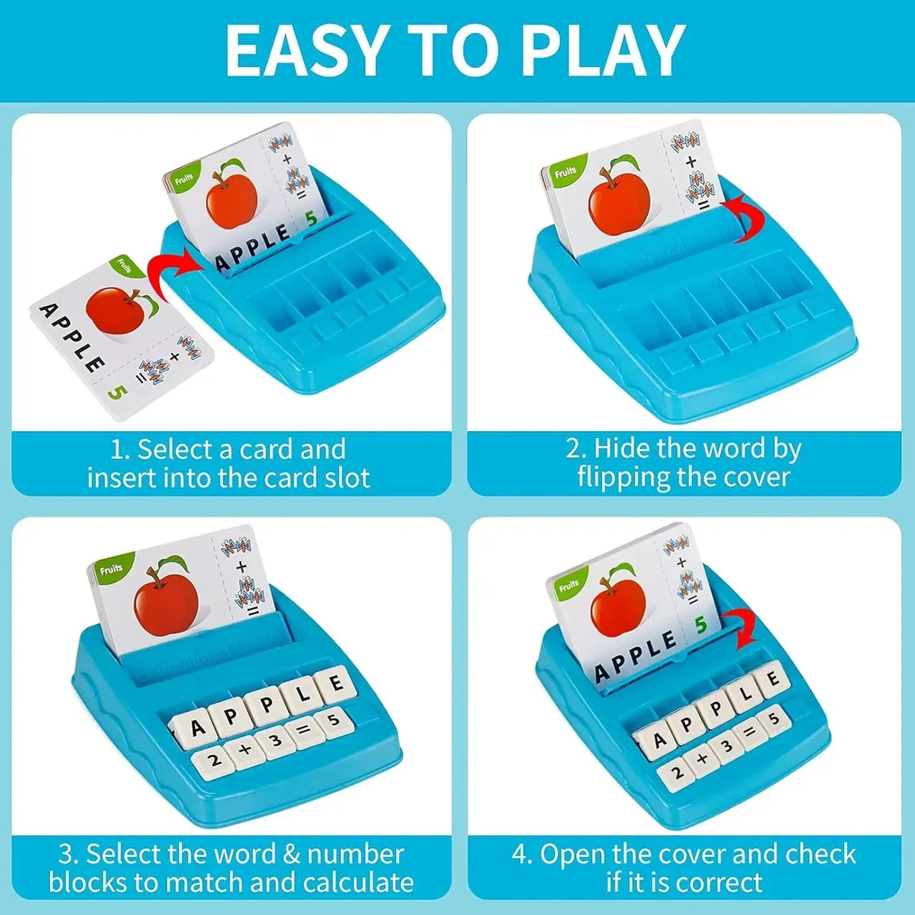 EduPlay – 2-in-1 - Learning & Play Set with Alphabet and Number Cards