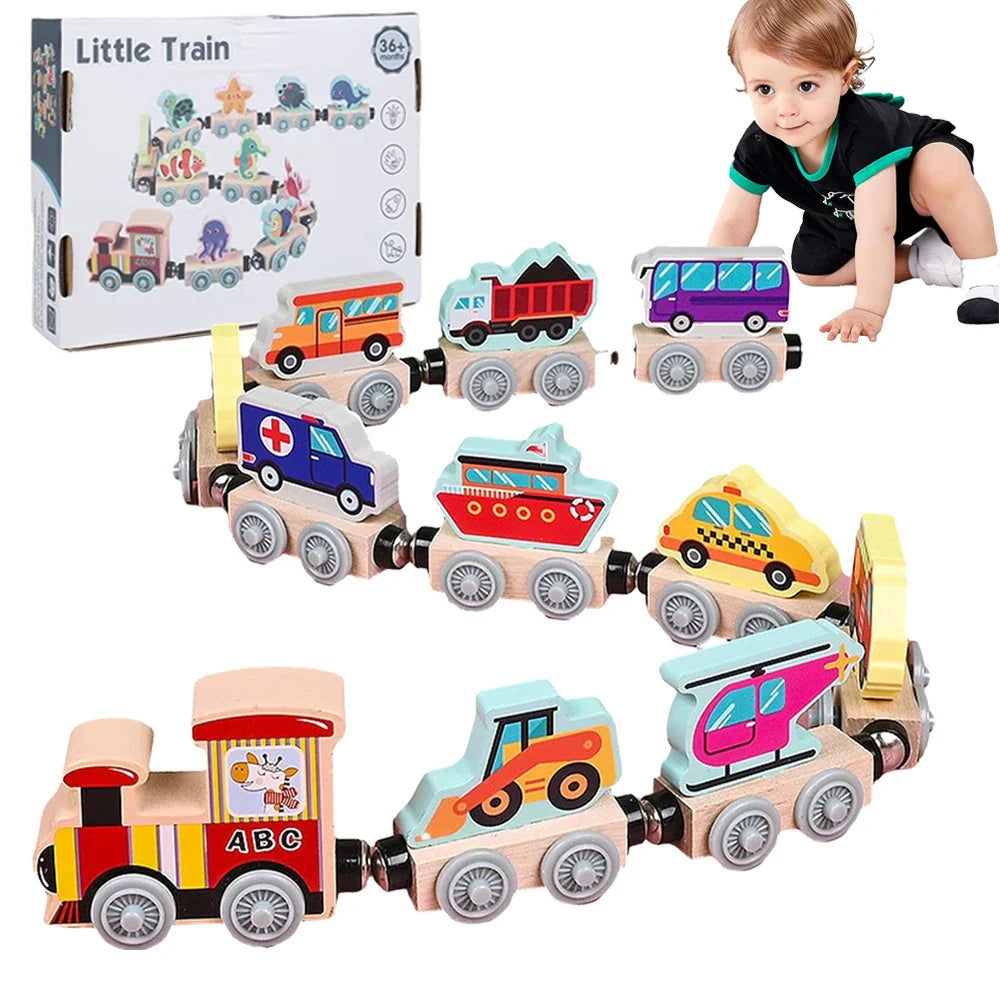 Tiny Express™ – Colors & Shapes - Wooden Train Toys