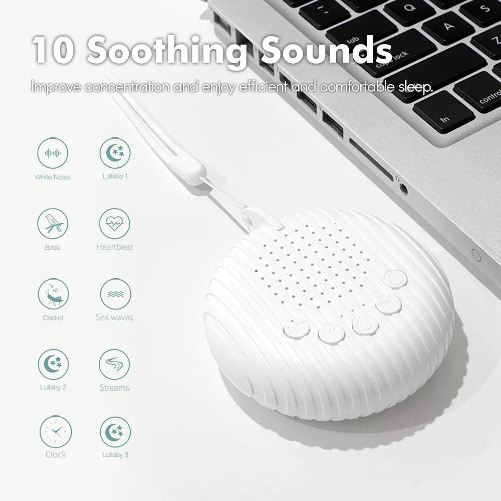 SleepEase – Rest & Travel Time - White Noise Sound Machine for Babies