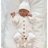 Thumbnail for Mini fashion™ - Soft 'Knitted' Cotton Fabric - Knitted Romper