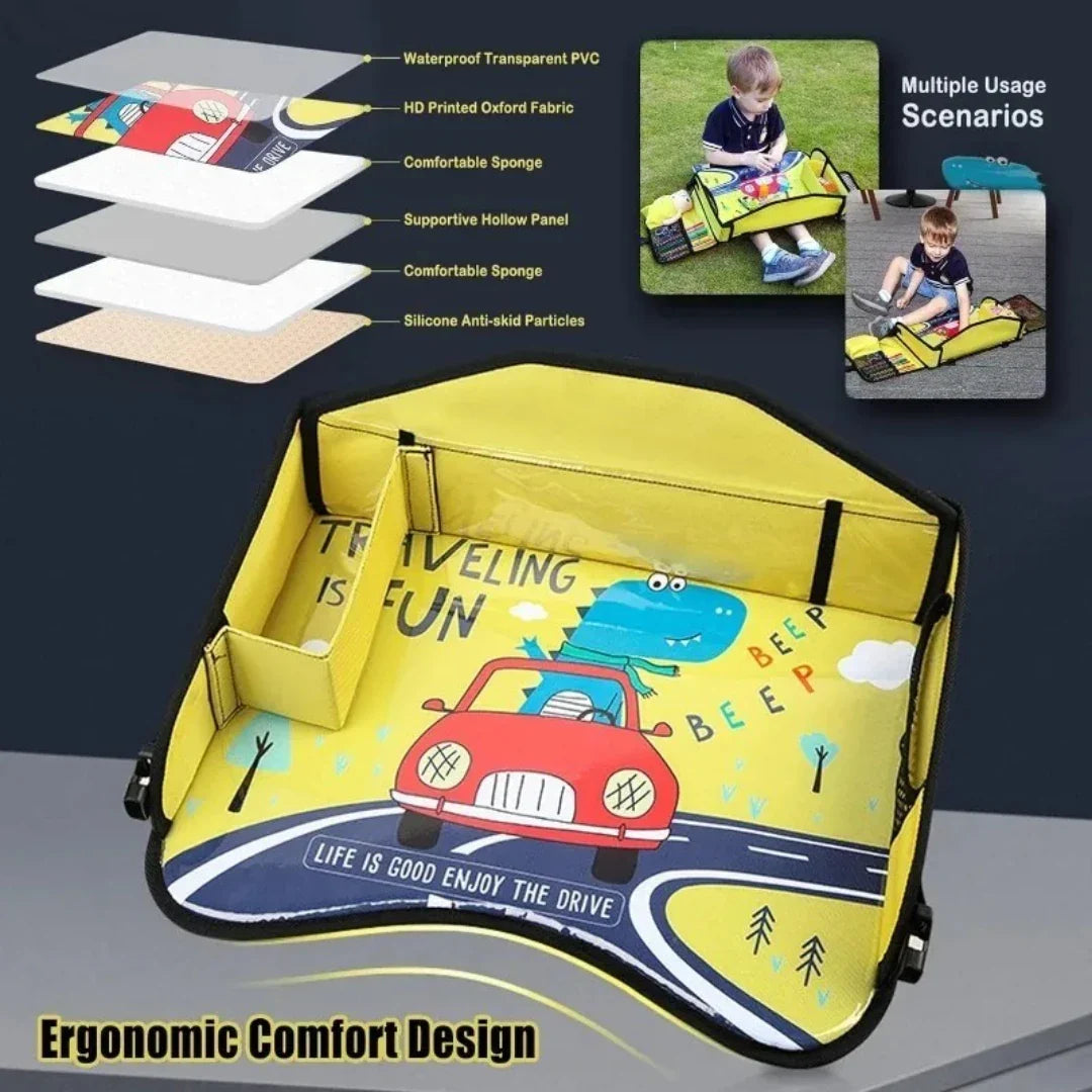 Portable Child Car Seat Table™ - Safe & Comfortable - Portable Child Car Seat Table