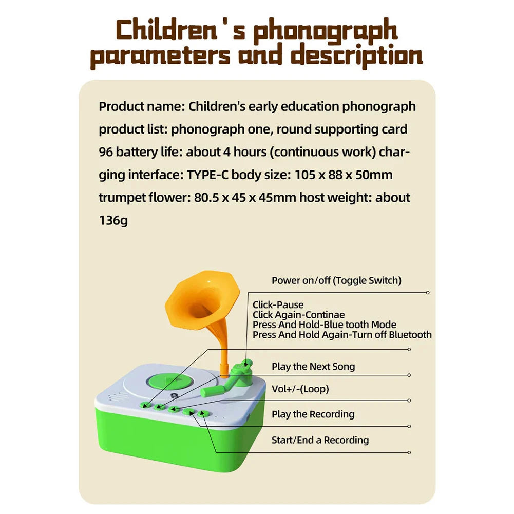 Sound Spinner™ – Stories & Songs - Toy Gramophone