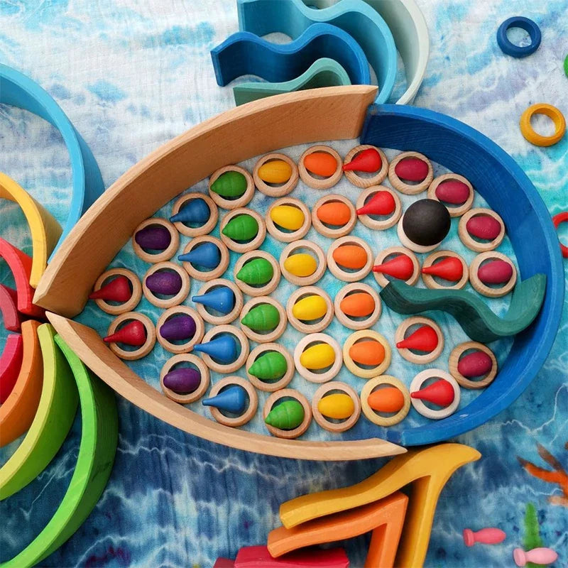 Rainbow Blocks™ – Creative Coloring Fun – Wooden Coloring Play Set
