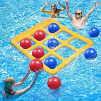 Thumbnail for Pool Tic Tac Toe – Colorful & Fun - Pool Four in a Row Play Set