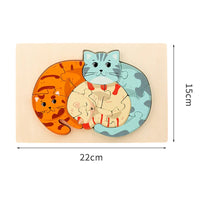 Thumbnail for Animal Puzzle™ – Explore & Learn - Cartoon Wooden Puzzle