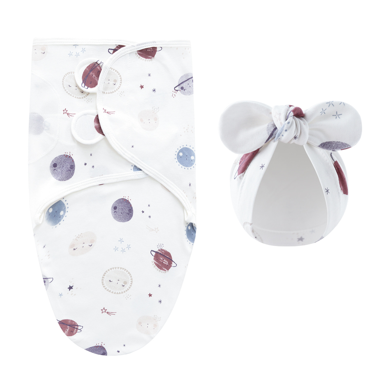 DreamNest – Peace & Comfort – Luxury Swaddle Blanket with Hat