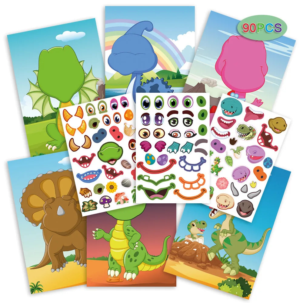 Funny Faces™ – Animal Fun & Sticky Fun - Reusable Sticker Book