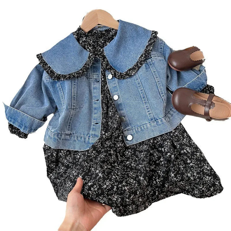 Enchanted Blossom™ - Denim jacket combined with dress