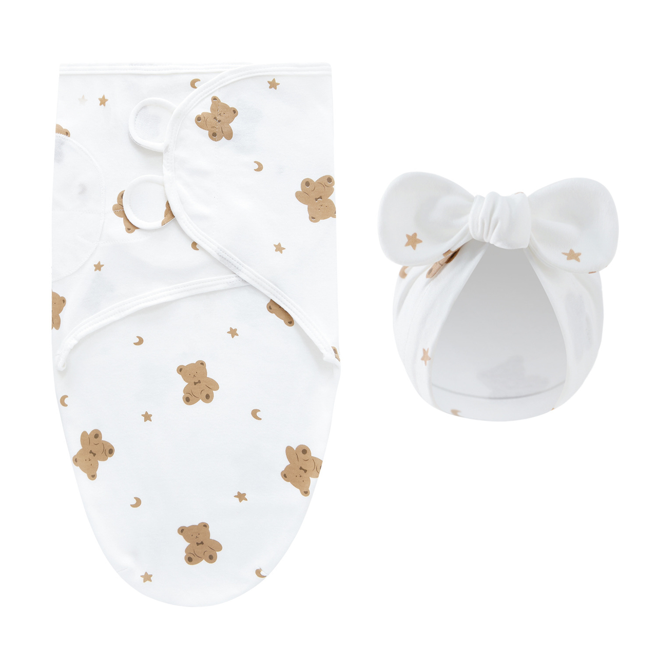 DreamNest – Peace & Comfort – Luxury Swaddle Blanket with Hat