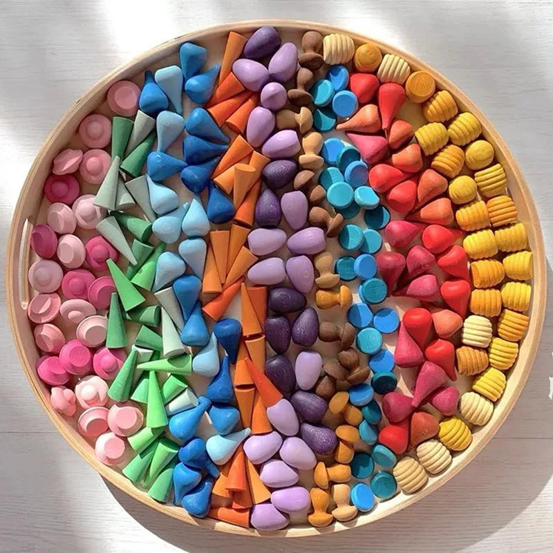 Rainbow Blocks™ – Creative Coloring Fun – Wooden Coloring Play Set