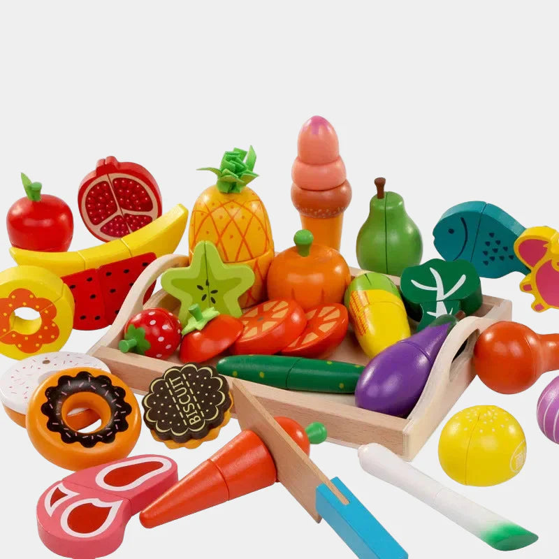 MiniChef – Fun & Creative – Wooden Magnetic Kitchen Play Set
