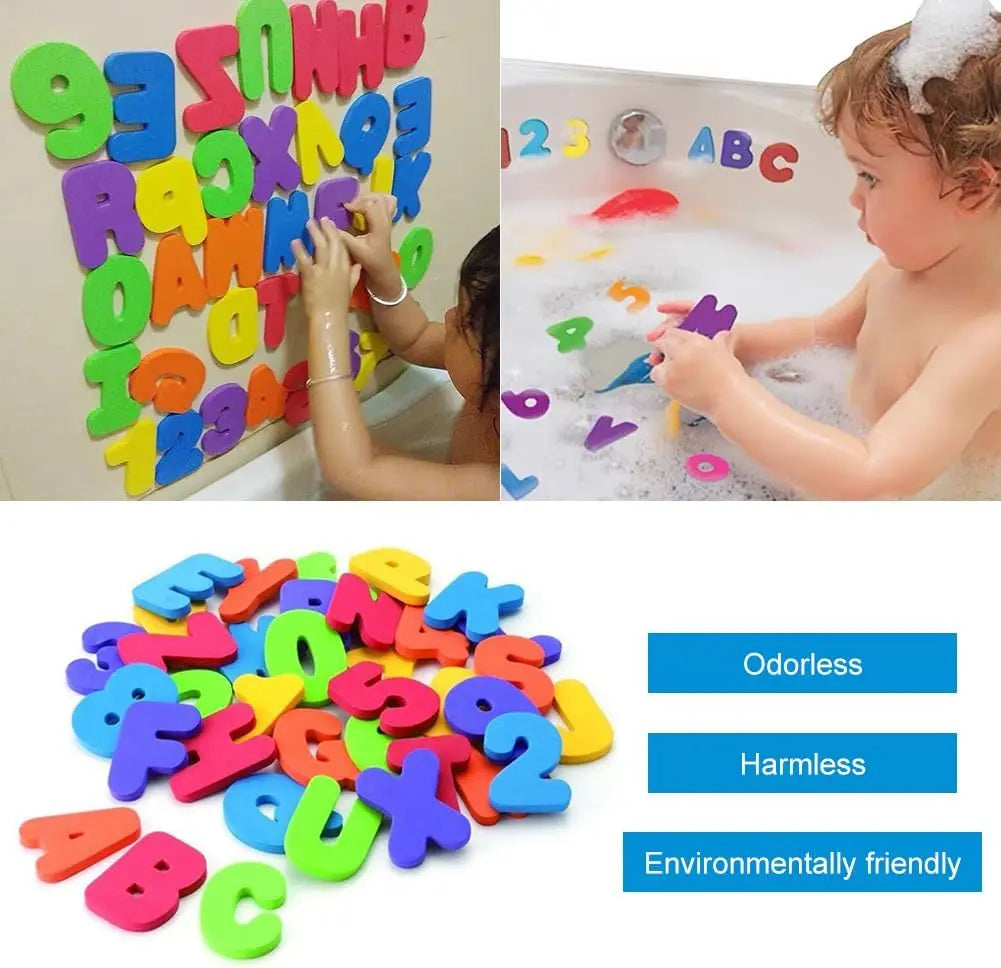 Colorful Bathing Letters™ - Educational & Fun - Colorful Bath Letters