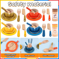 Thumbnail for Woods™ - Creative & Educational - Wooden Kitchen Play Set Child