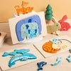 Animal Puzzle™ – Explore & Learn - Cartoon Wooden Puzzle
