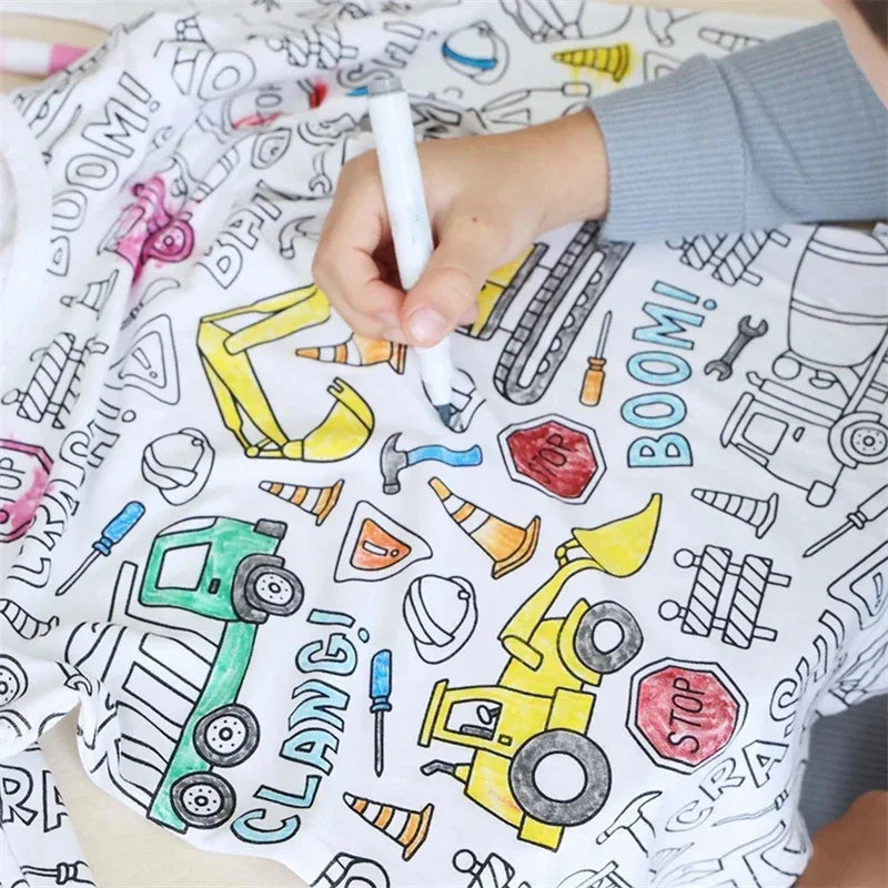 DIY Pajama Set™ – Color & Dream - Coloring Children's Pajama Set