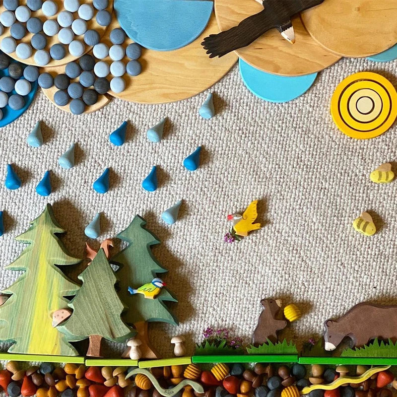 Rainbow Blocks™ – Creative Coloring Fun – Wooden Coloring Play Set
