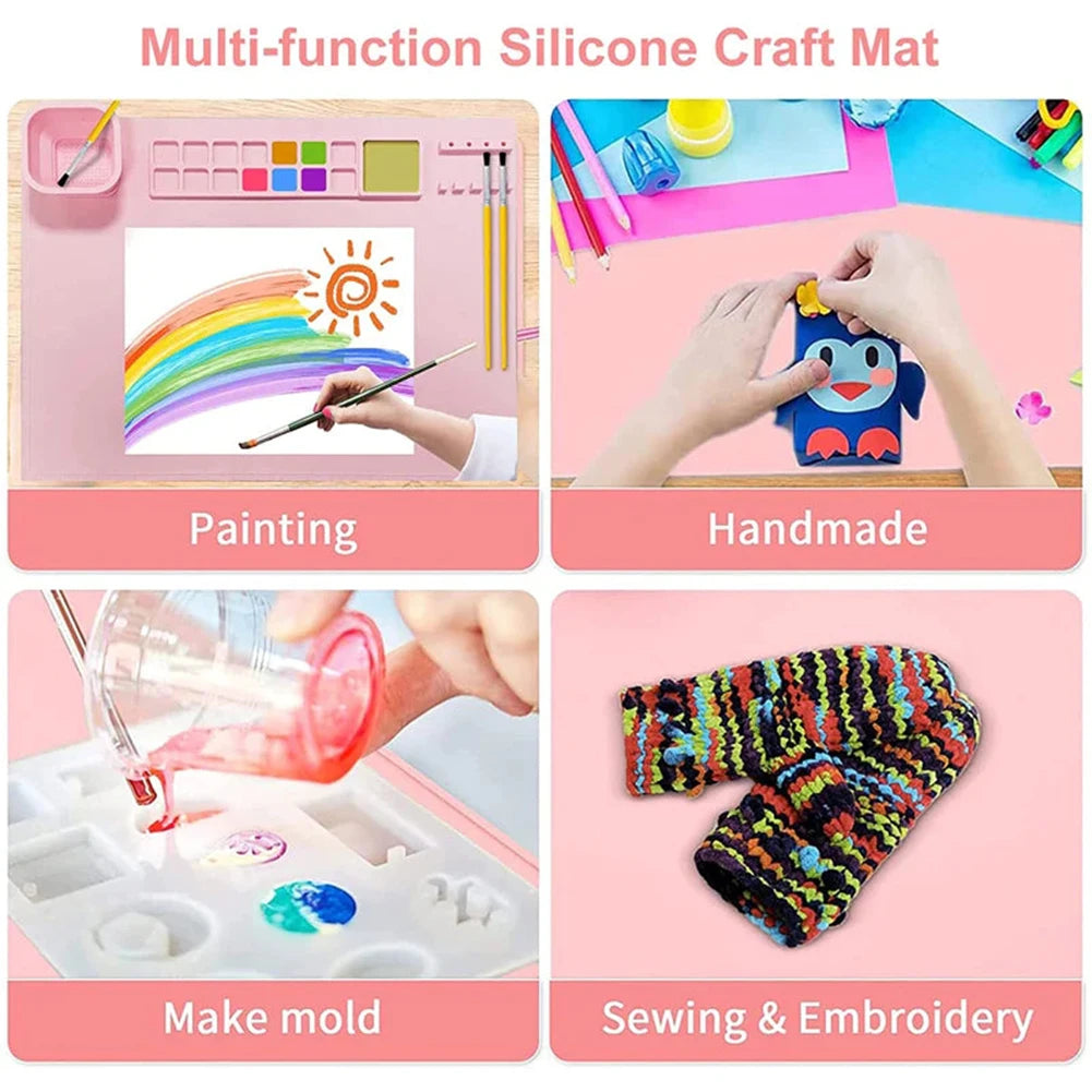 Canvas Matβ’ - Cleaning is a breeze - Paint Placemet
