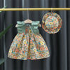 Mini Fashion™ - Søt blomsterdesign - Jentekjole med lue