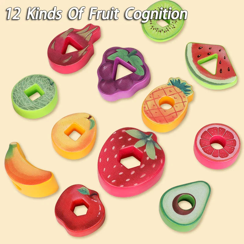 Fruit Lacing Game™ – Fine motor skills - Fruit Beads Toys