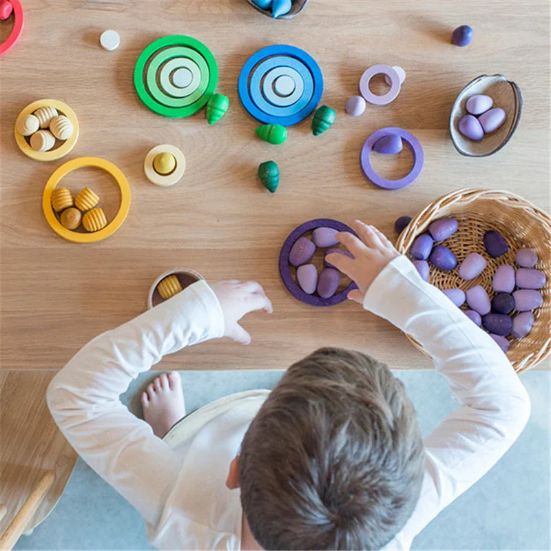 Rainbow Blocks™ – Creative Coloring Fun – Wooden Coloring Play Set