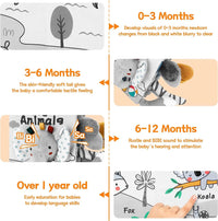 Thumbnail for Soft Sensory Book – Feeling & Discovery - Baby Booklet