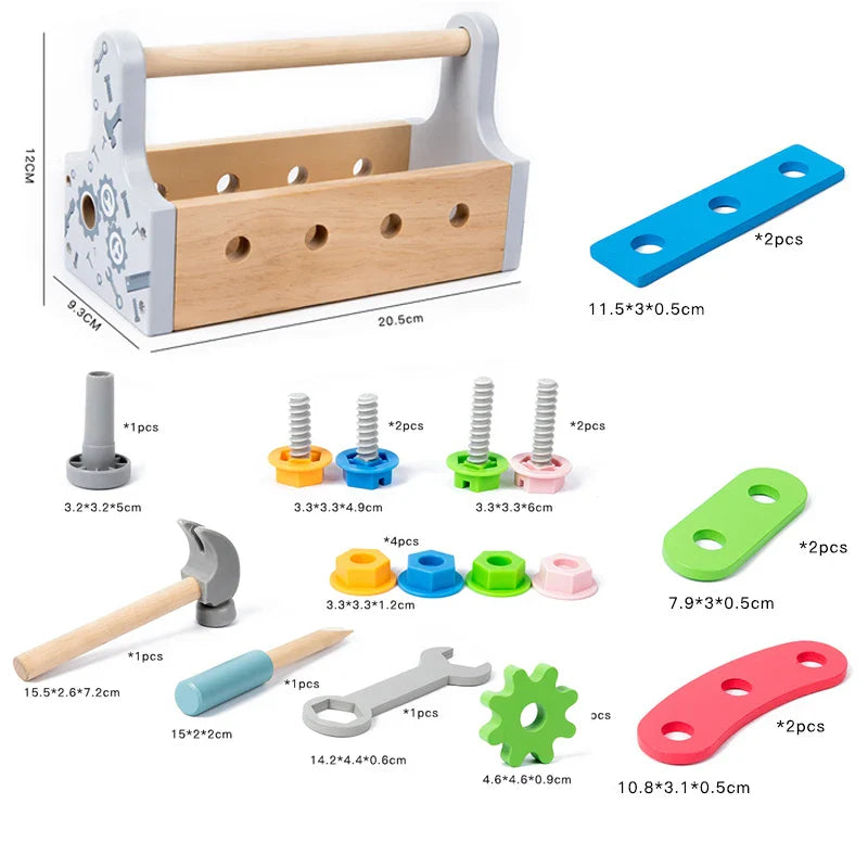 Woods™ - Creative & Problem-Solving - Wooden Tool Box