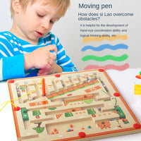 Thumbnail for Magnetic Maze™ - Colorful Counting Fun - Wooden Magnetic Puzzle