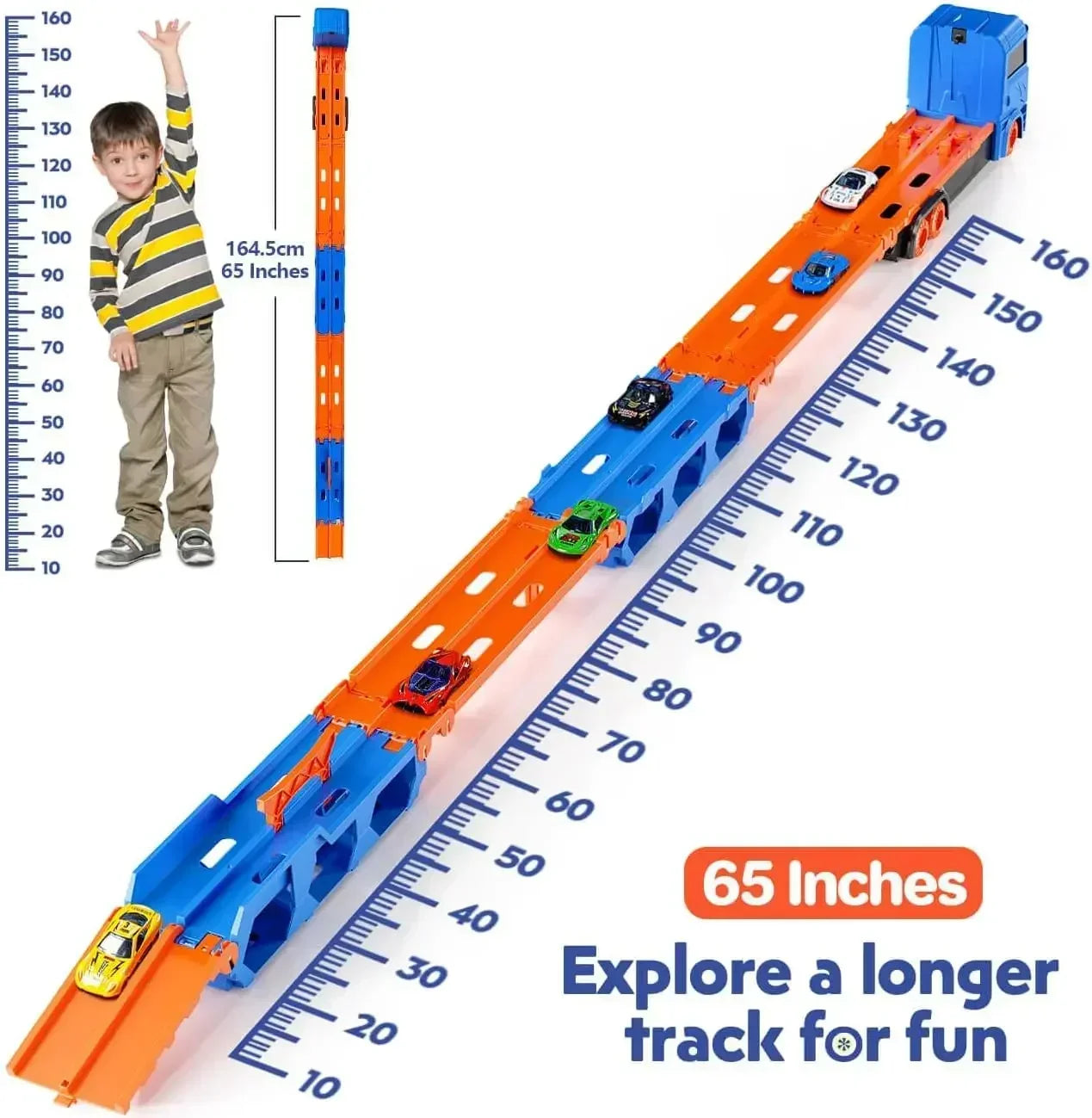 Mega Transporter - 9-in-1 Racing Fun - Transformable Toy Truck
