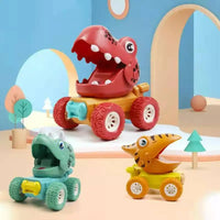 Thumbnail for Dino Monstertruck - Push & Go Dinosaur Race - Dino Auto's