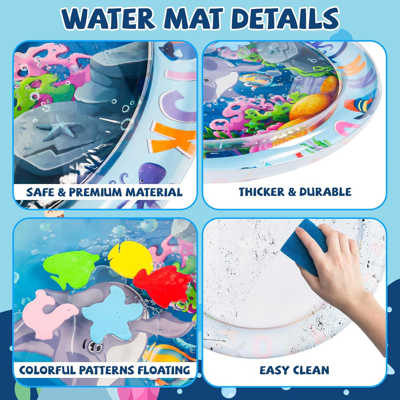 TinyWave – Cheerful & Developmental – Baby Sensory Water Mat