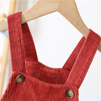 Thumbnail for TinyTrend – Comfortable and stylish – Ribbed fabric dungarees