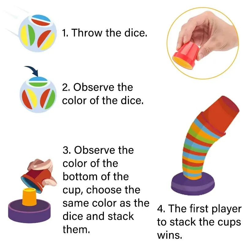 Color Cups™ - Smart Stacking - Stacking Cup Set