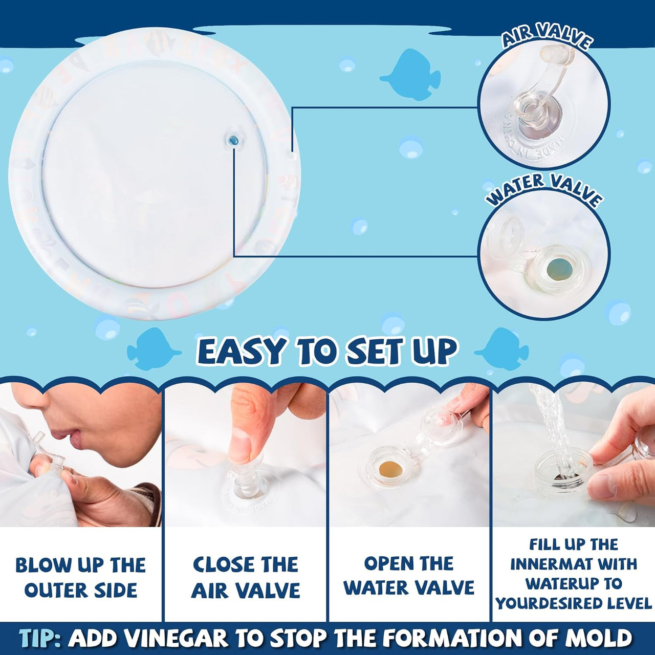 TinyWave – Cheerful & Developmental – Baby Sensory Water Mat