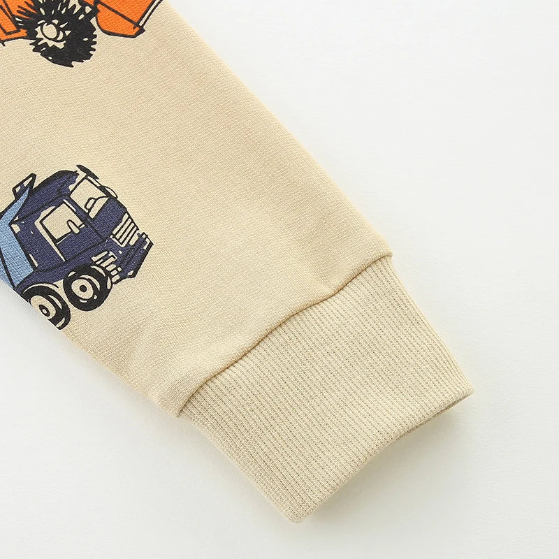 TruckTales – Soft & Warm - Sweater with Colorful Construction Vehicles